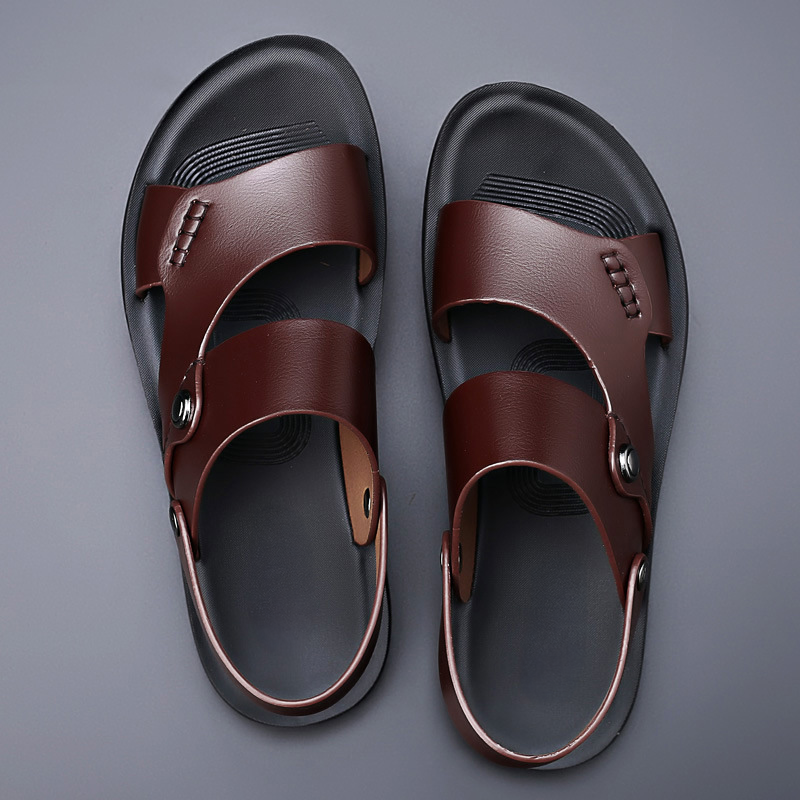ORTHOWOOD | Ergonomic Leather Sandals for Men
