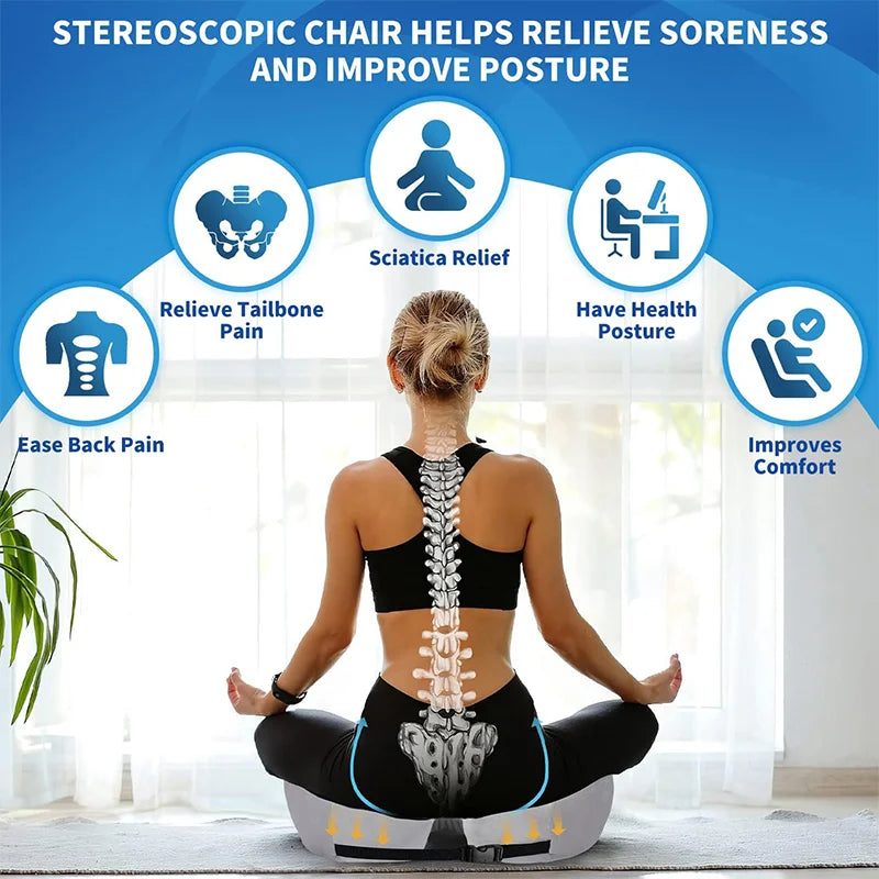 SITRELIEF | Ergonomic Memory Foam Seat Pillow