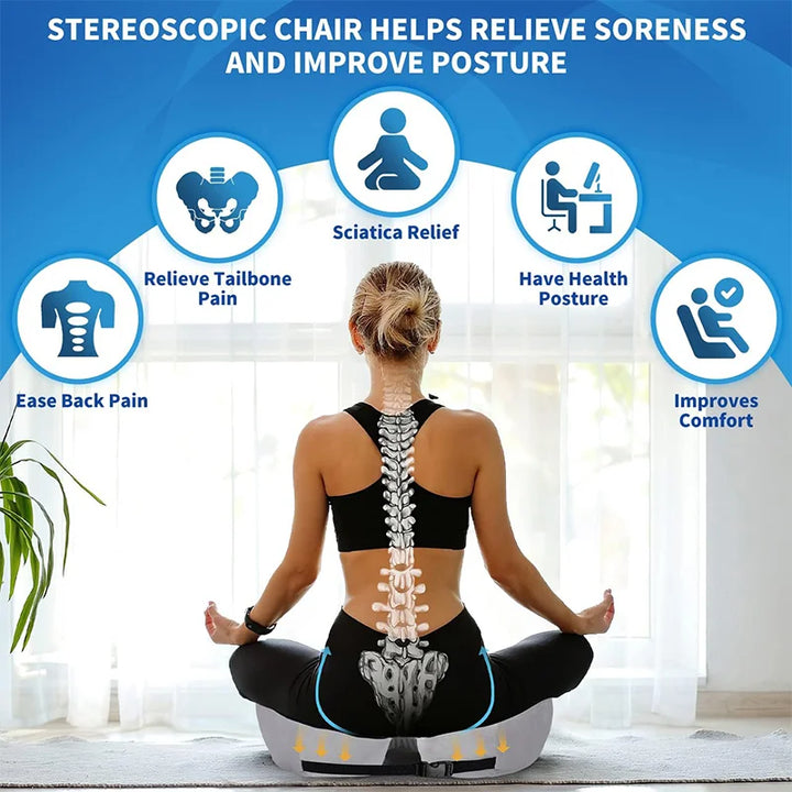 SITRELIEF | Ergonomic Memory Foam Seat Pillow