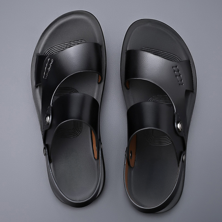 ORTHOWOOD | Ergonomic Leather Sandals for Men