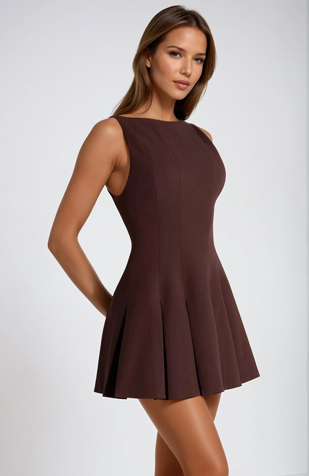 The Arabella | Low Scoop Back Mini Dress