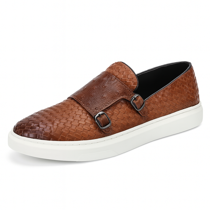 MODA DUO | Elegant Double Buckle Sneakers