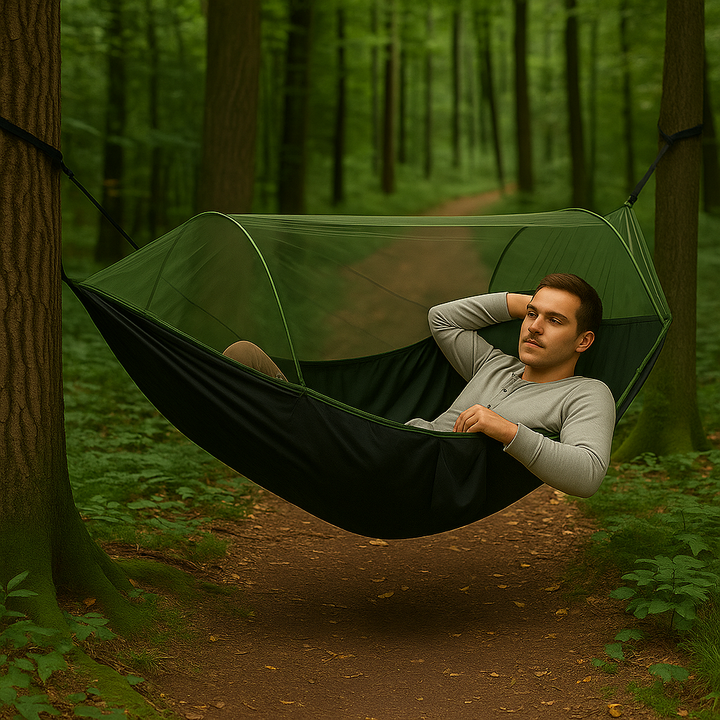 SLEEPSAFE | Outdoor Hammock with Mosquito Net