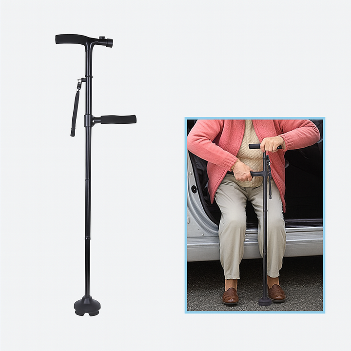 EASYRISE | Foldable Walking Cane with Light & Alarm