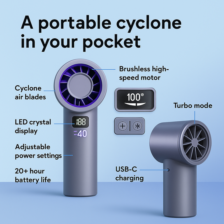 VENTIGO | Smart Cooling Handheld Fan