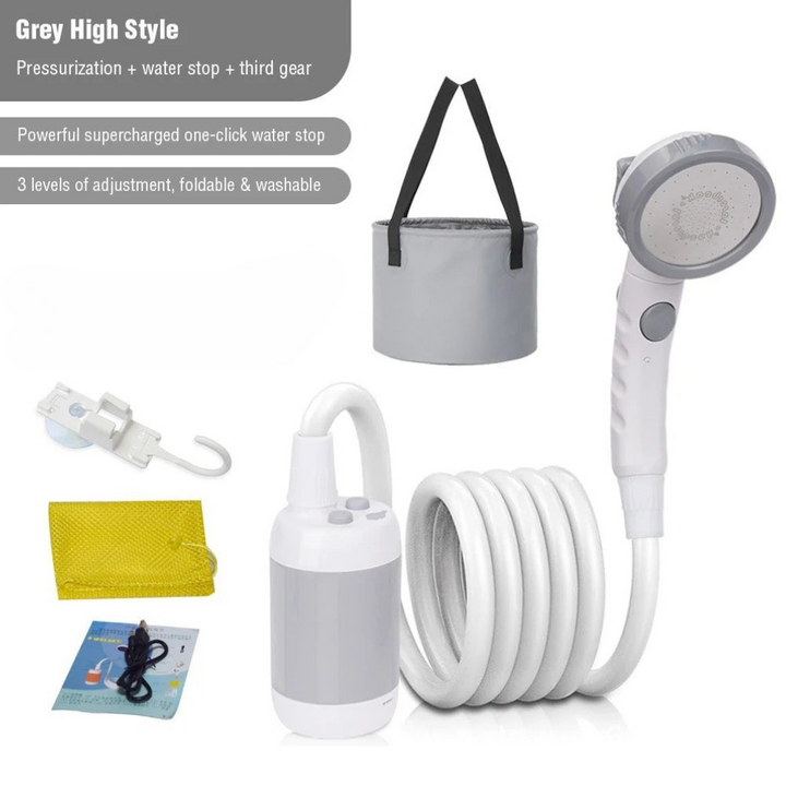 AQUAGO | Rechargeable Portable Outdoor Shower Kit