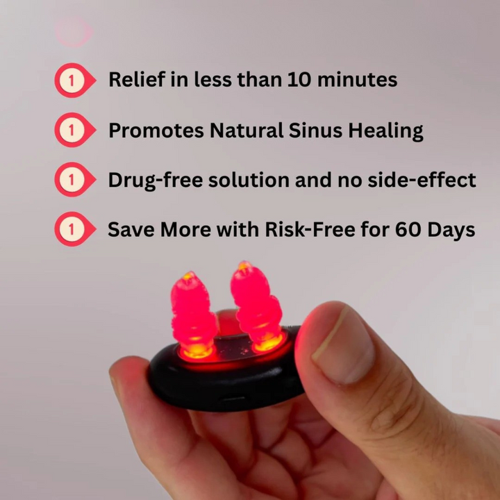 BREATHEEASY | Rechargeable Sinus Relief Massager