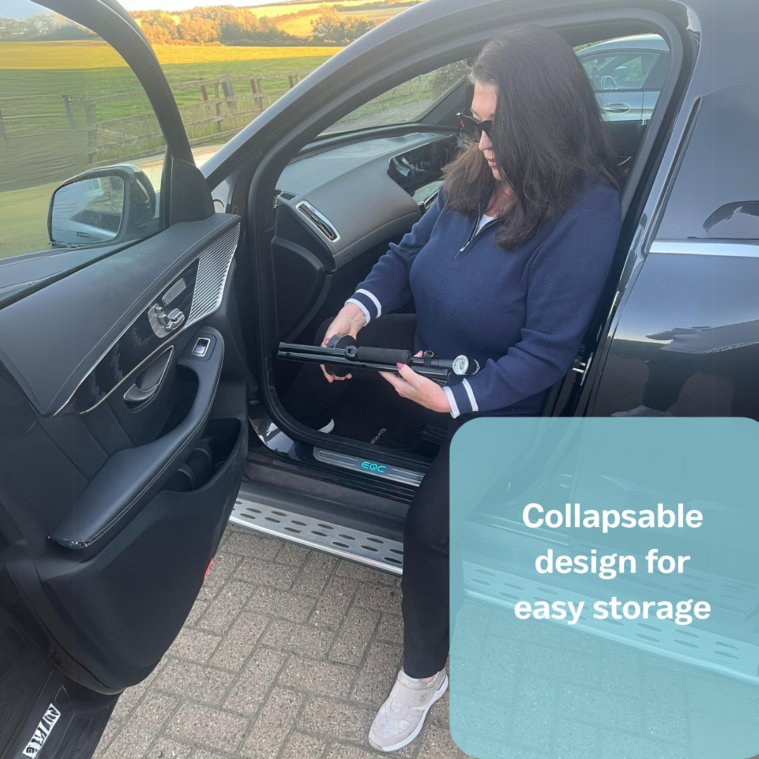 EASYRISE | Foldable Walking Cane with Light & Alarm