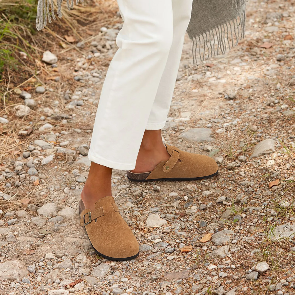 SOLEJOY | Faux Fur Summer Beach Mules
