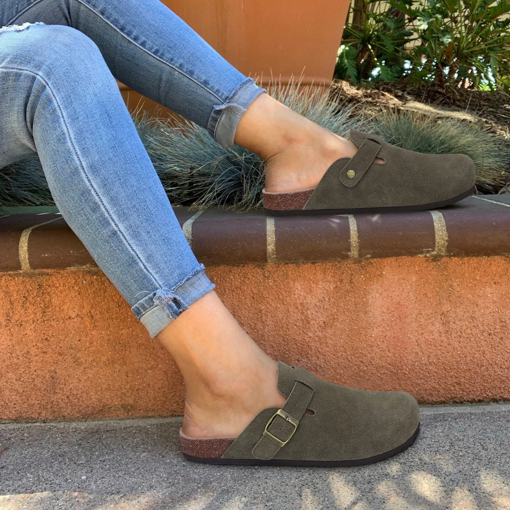 SOLEJOY | Faux Fur Summer Beach Mules