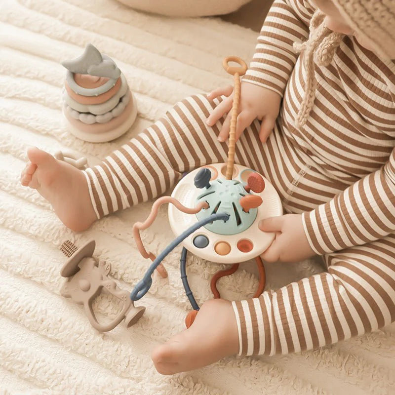COZYPULL | Sensory Montessori Teething Toy for Toddlers